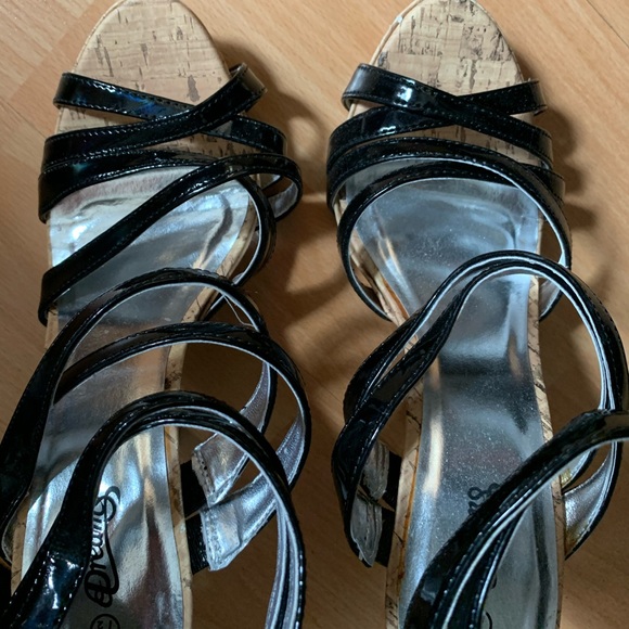 Dreams Cork Strappy High Heels size 8US - Picture 4 of 5